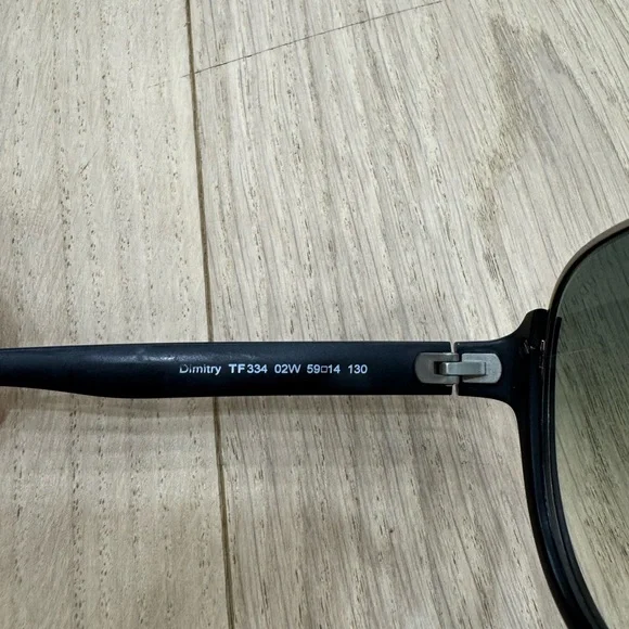 Tom Ford Black Bold Aviator Sunglasses - Picture 6 of 7